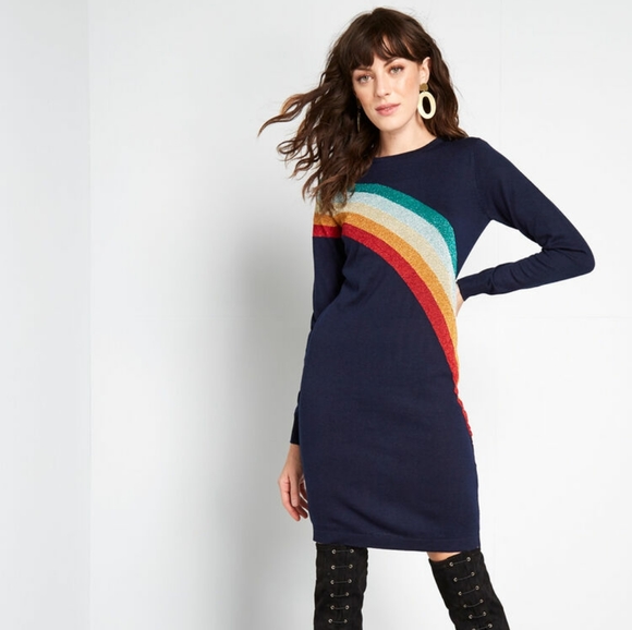 modcloth sweater dress